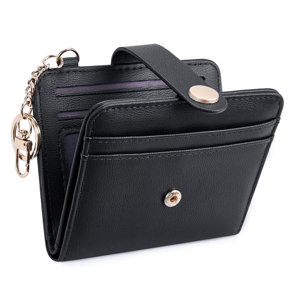 4800 Slim Wallet ,RFID Blocking Bifold Credit Card Holder with Zipper Coin